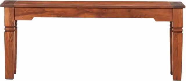 Panca in legno massello di acacia vidaXL marrone stile rustico L: 110 cm, P: 35 cm, H: 45 cm
