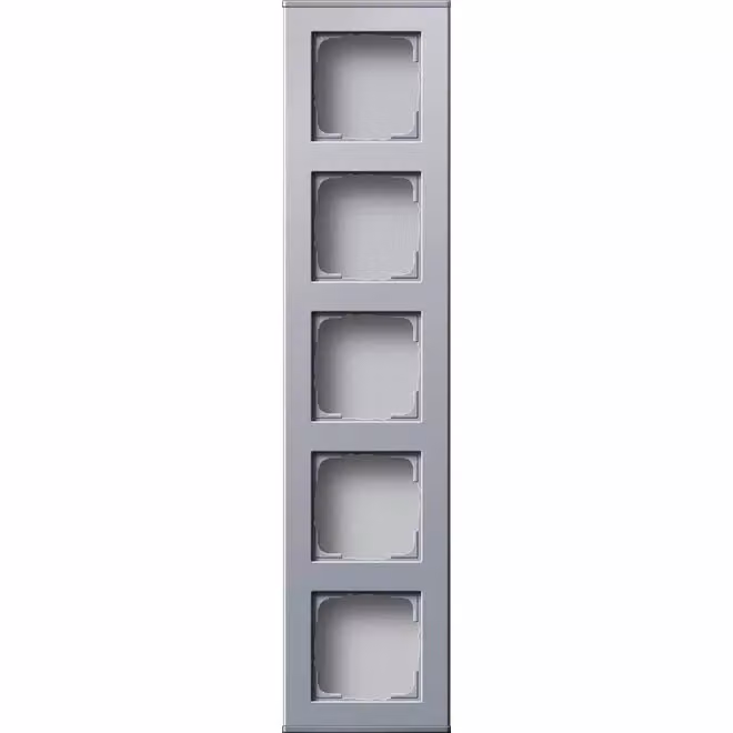 Profilo GIRA a 5 ingressi in alluminio 136426 Profilo 55 verticale