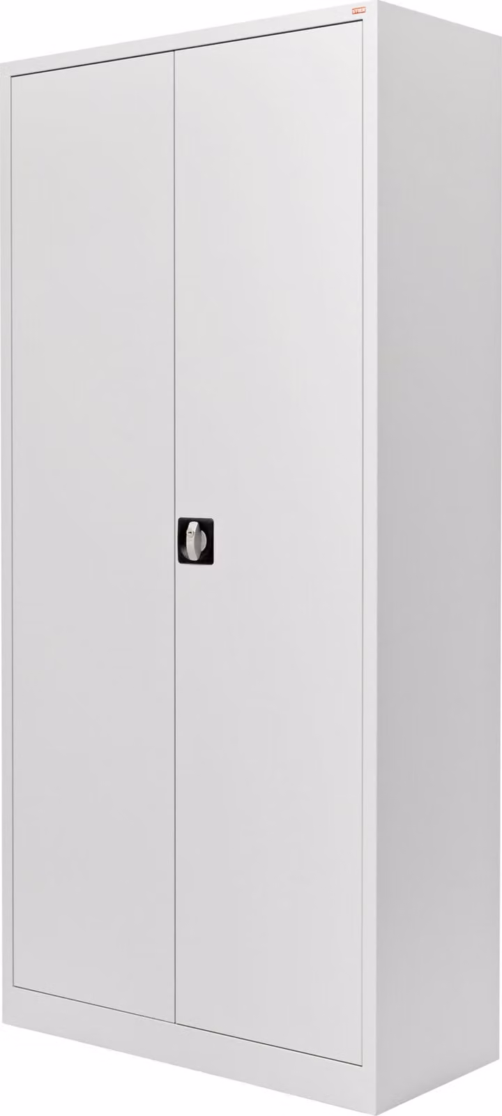 Armadio universale STIER con 4 ripiani, 1800 x 800 x 380 mm, grigio chiaro, saldato, armadio multiuso con chiusura a chiavistello girevole, armadio di stoccaggio versatile