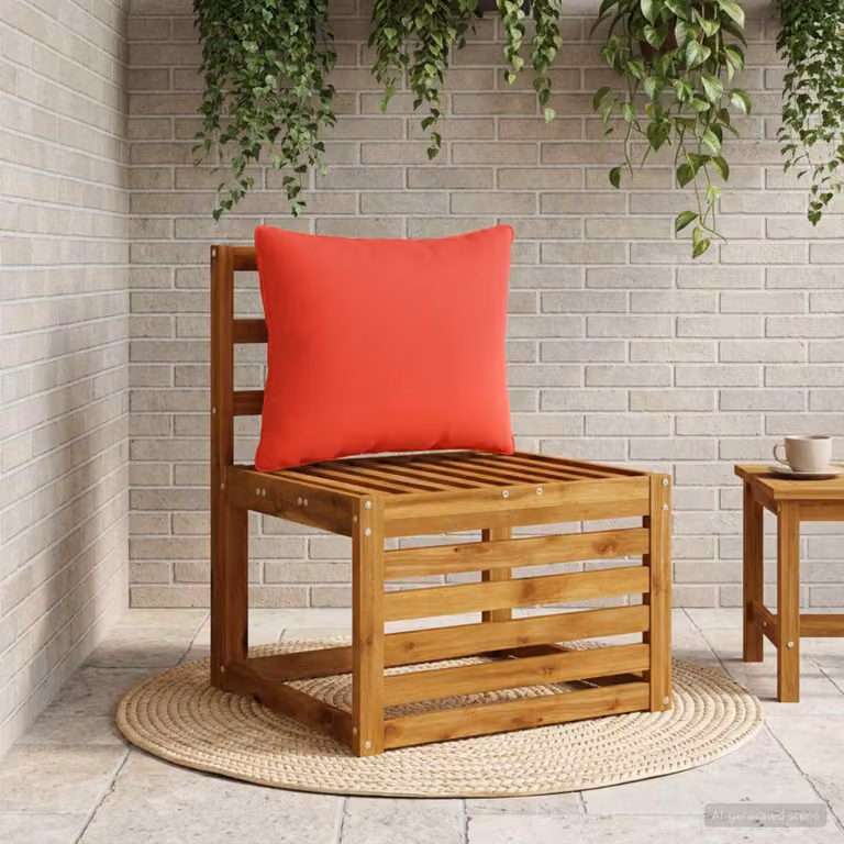 Cuscino per schiena vidaXL PUTTEN rosso in 100% poliestere con rivestimento rimovibile e lavabile in lavatrice