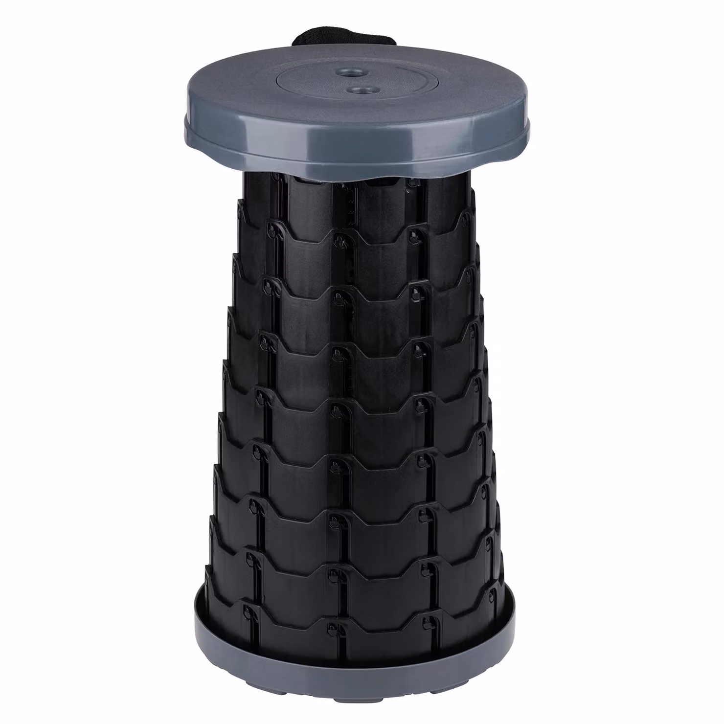CAMP ACTIVE Sgabello Pieghevole Telescopico Nero e Grigio – 2