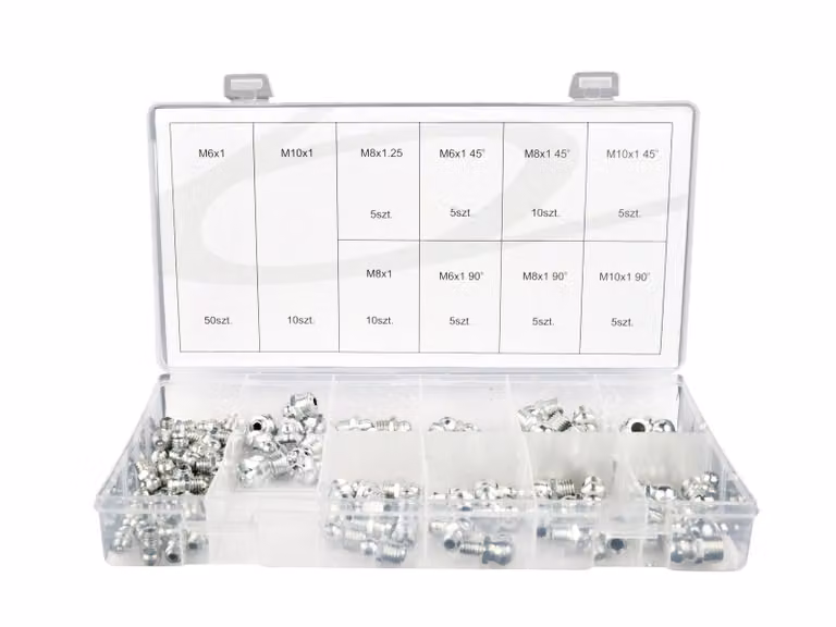 Set-kit 110 testine per ingrassatori manutenzione meccanica, Geko