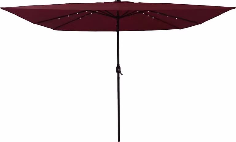 Ombrello da giardino Rosso Bordeaux 295 x 295 x 245 cm