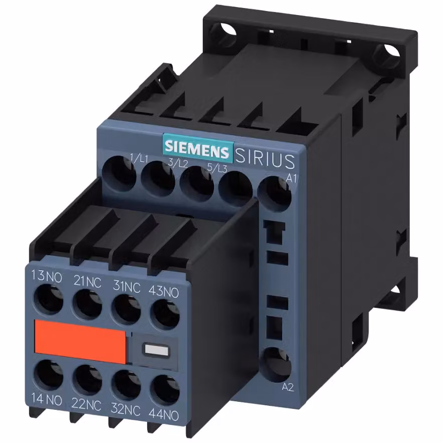 Contattore Siemens, AC-3e, 16 A/7,5 kW/400 V, a 3 poli, AC 110 V/50 Hz, 120 V/60 Hz, 2S+2Ö, collegamento a vite... 3RT20181AK643MA0
