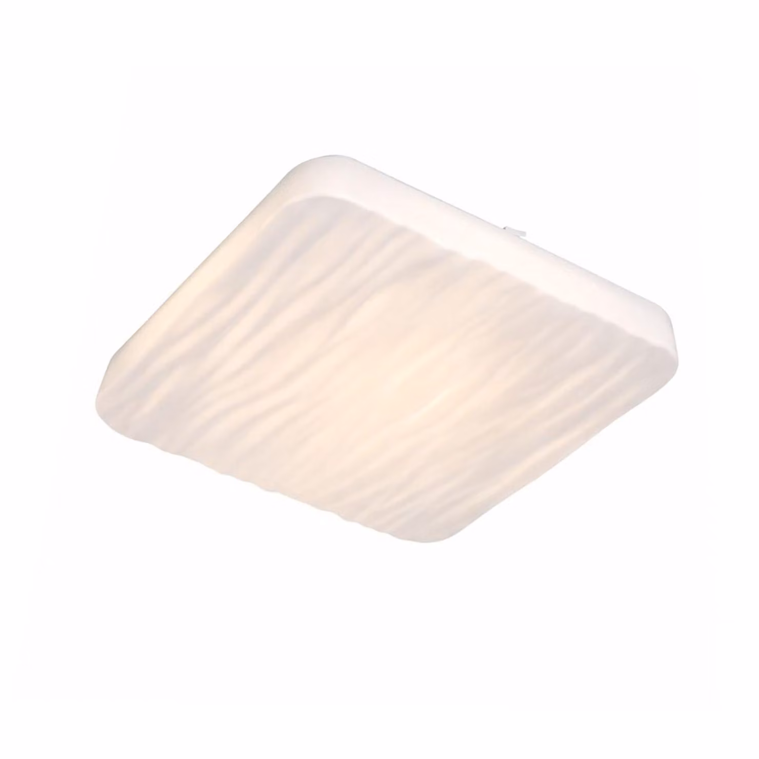 Plafoniera LED quadrata a forma di onda con telecomando - temperatura di colore regolabile 3000K/4000K/6000K, dimmerabile.