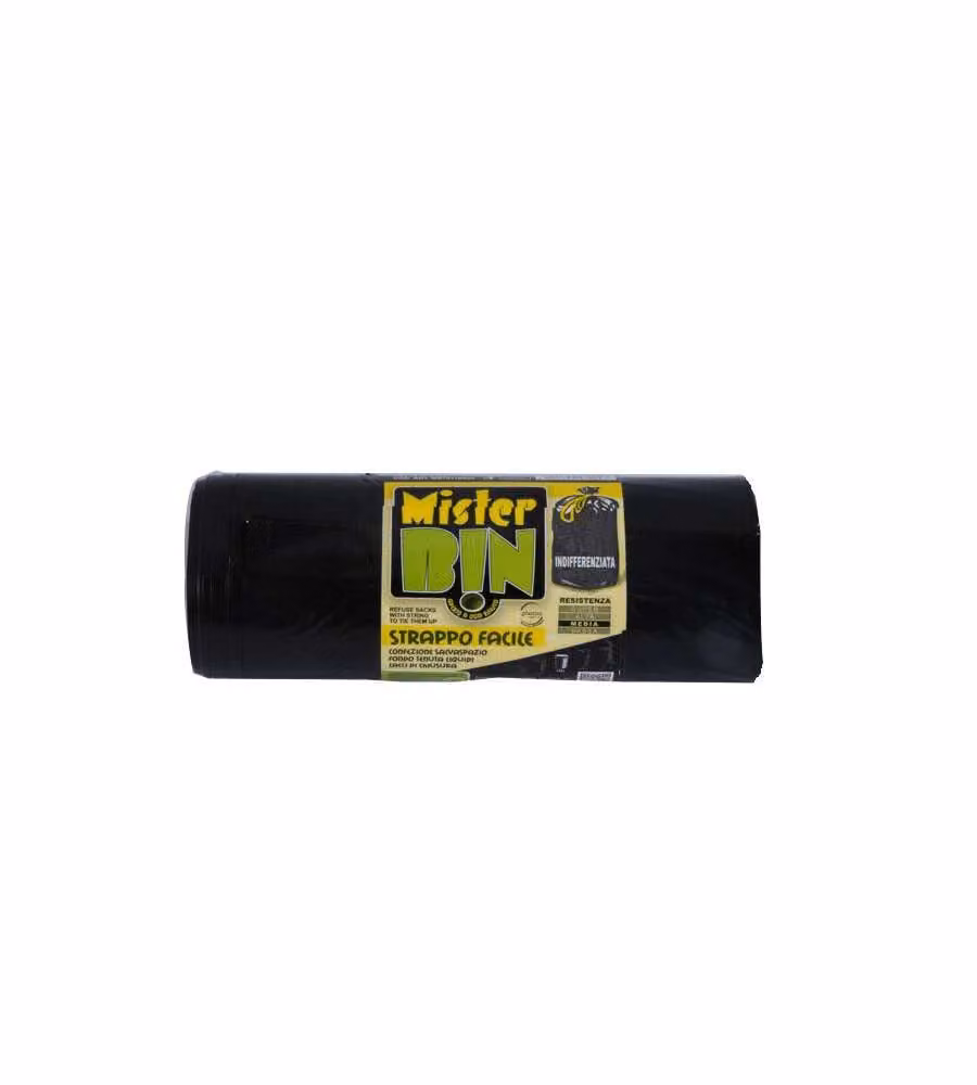 Sacco Imm.Legacci Nero    90X120 G 90 Pz 10 Mr.Bin