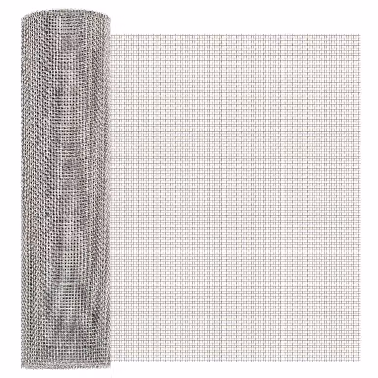 Rete per schermatura vidaXL in acciaio inossidabile Argento L: 40 cm, P: 500 cm