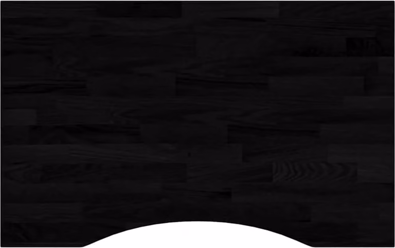 Piano Scrivania Marrone Scuro 80x60x2,5 cm in Rovere Massello