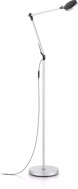 Lampada da terra Futura Pt Ideal-Lux in alluminio argento con LED inclusa