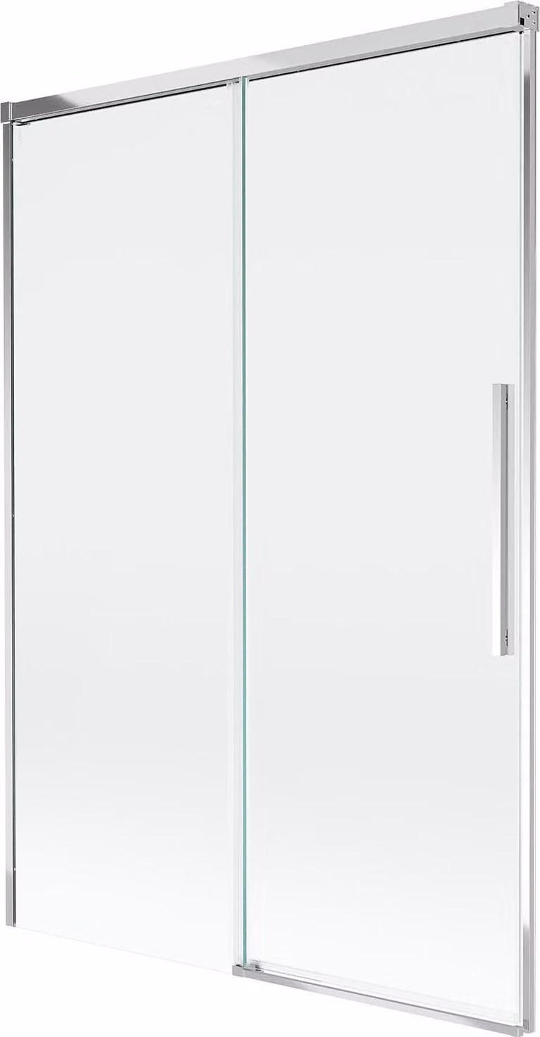 Mexen Rox paratia vasca da bagno scorrevole a 2 ante 120 x 150 cm, trasparente, cromo - 8C9-120-001-01-00