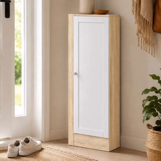 Libreria con cassetti Amedee DMORA in legno color marrone quercia, L: 41 cm, P: 28 cm, H: 107 cm – 1