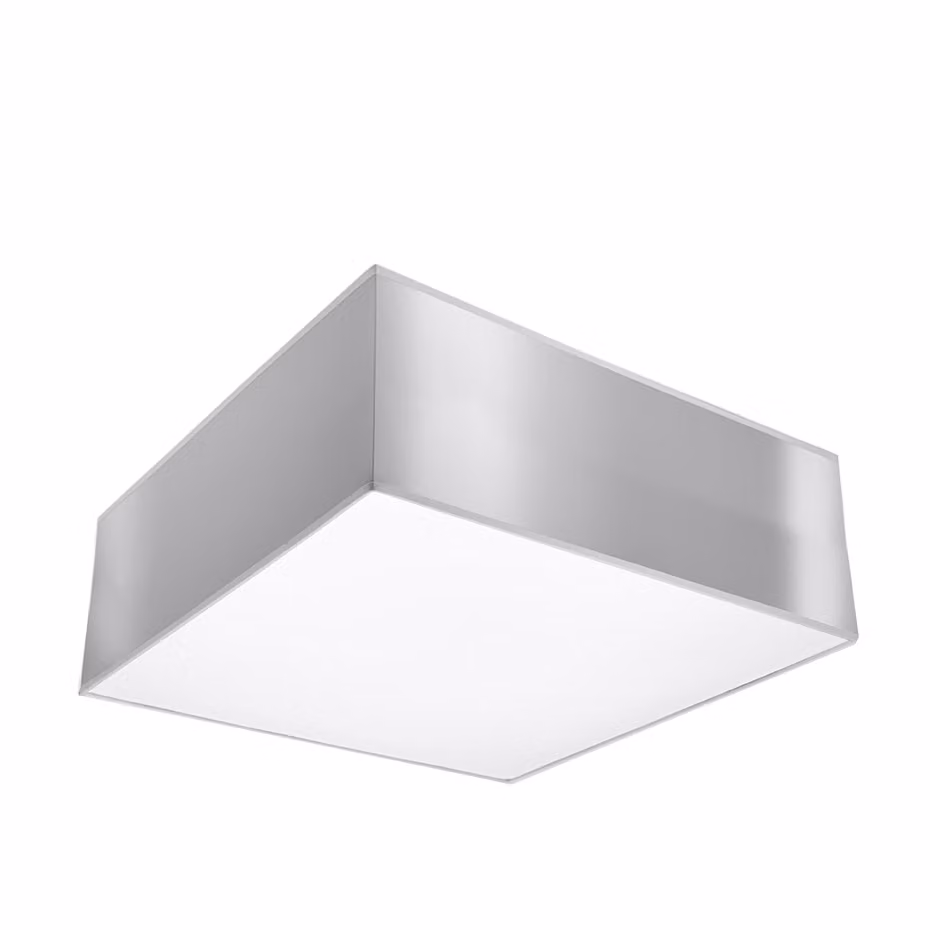 Lampada da soffitto HORUS grigio 1xE27 15W PVC 11x25x25cm Sollux Lighting