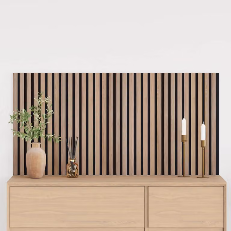 Set di 2 pannelli da parete effetto legno vidaXL, colore marrone, 60,5 x 60,5 cm