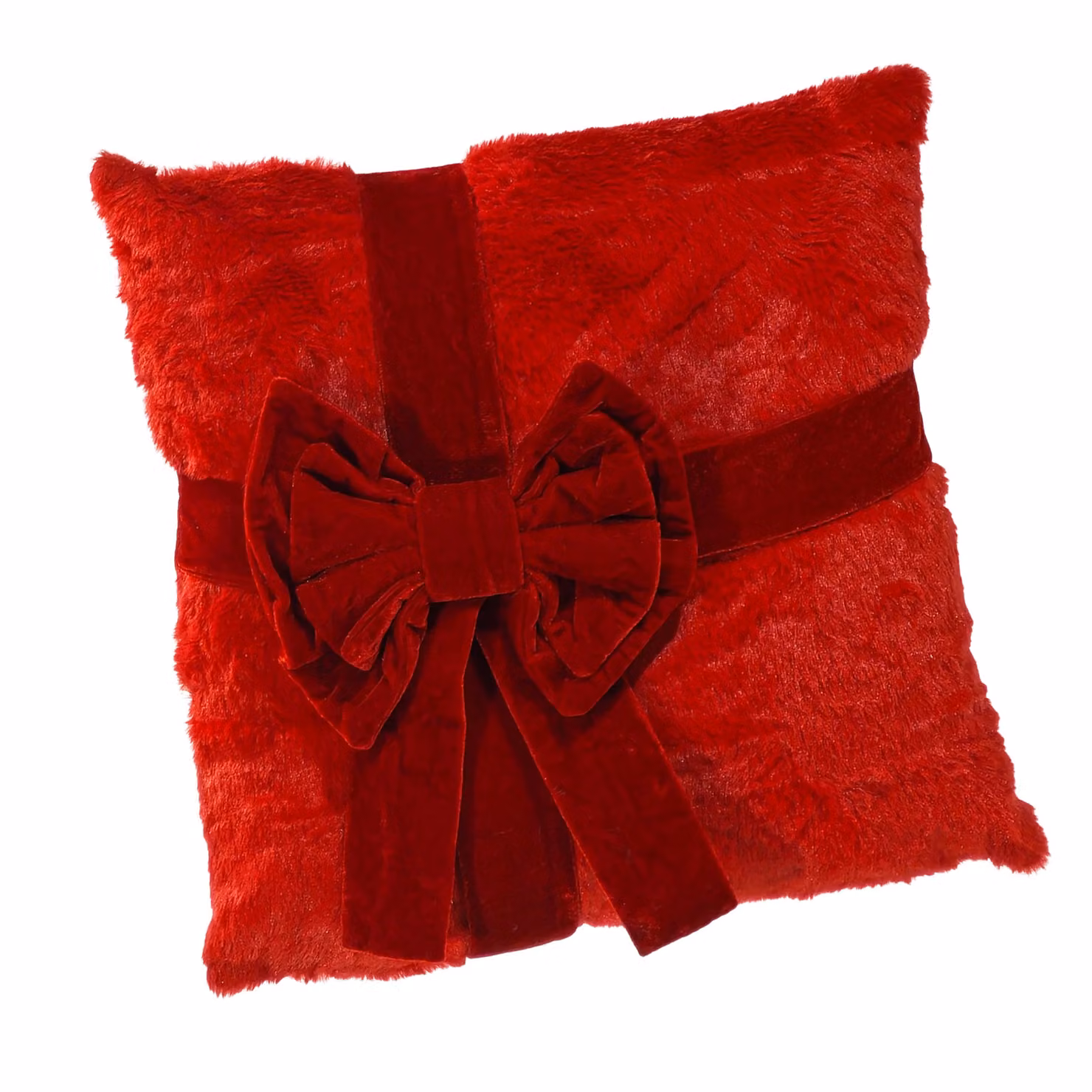 Cuscino Natalizio con Fiocco Vestiamo Casa Gran Natale, sfoderabile e lavabile, 42 x 42 cm – 3