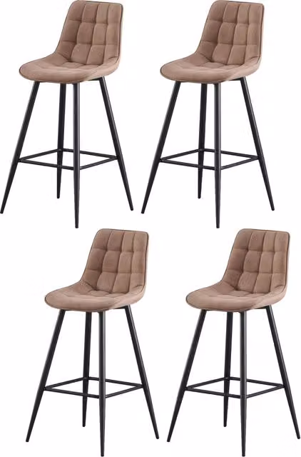 Sgabello da bar MARGARITABAR CASA VITAL marrone in metallo moderno H: 109,5 cm, L: 46 cm, P: 34 cm