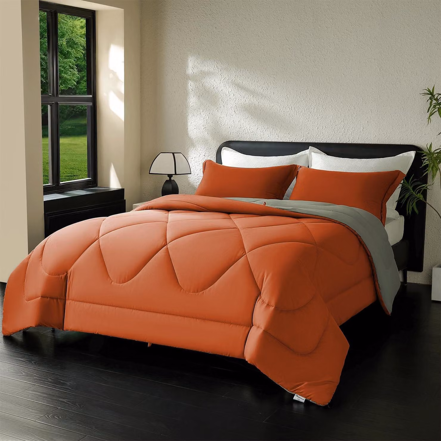 Piumino senza copripiumino, 61 x 220 cm, color terracotta