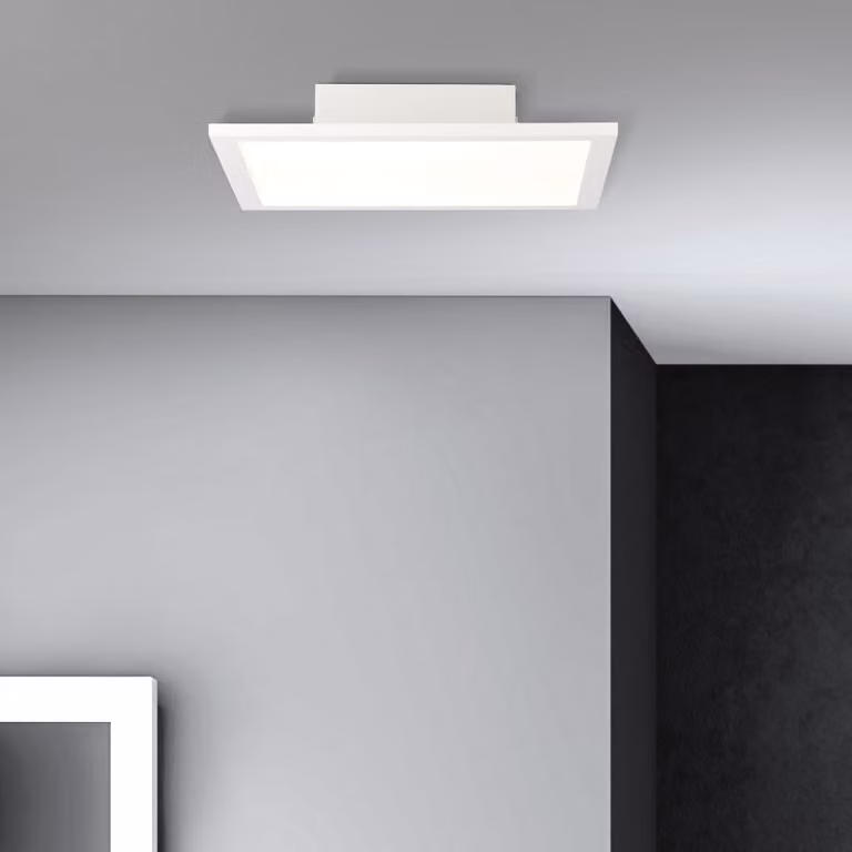 BRILLIANT LED pannello a plafone Buffi | pannello a plafone moderno | metallo/plastica | bianco | 30x30cm | 18W 1800 lumen 4000 Kelvin