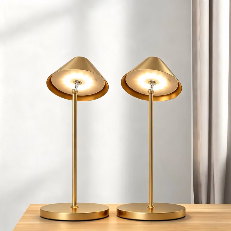 Set da 2 lampade da tavolo a LED ricaricabili - Lampada da comodino magnetica romantica, luce d'atmosfera, luce decorativa senza fili per balconi, ristoranti e regali