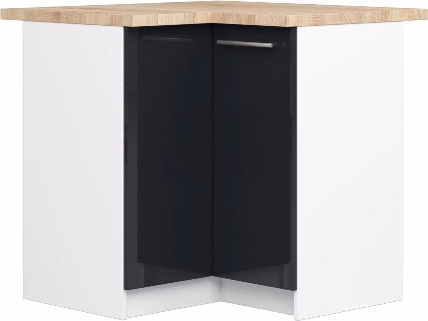 Akord Pensile Cucina Oliwia Bianco-Grafite Lucido 90X46X85 Cm