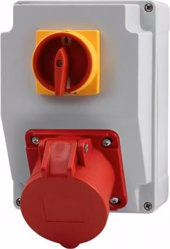 Quadro elettrico RS-KOMBI - Prese 16 A/5 poli, interruttori 0/1 (16 A-Z) F3.1885