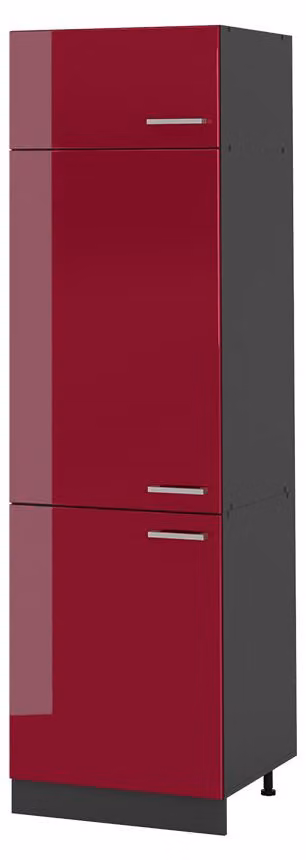 Mobile cucina dispensa Vicco R-Line Rosso lucido/Antracite 60 cm, Model 63193