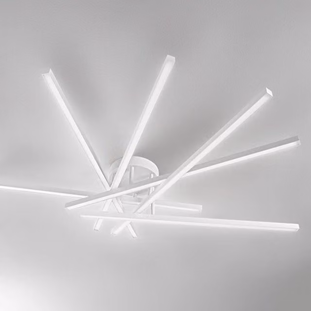 Plafoniera Moderna Syncro Alluminio Bianco Led 70W Dimmerabile Ip20