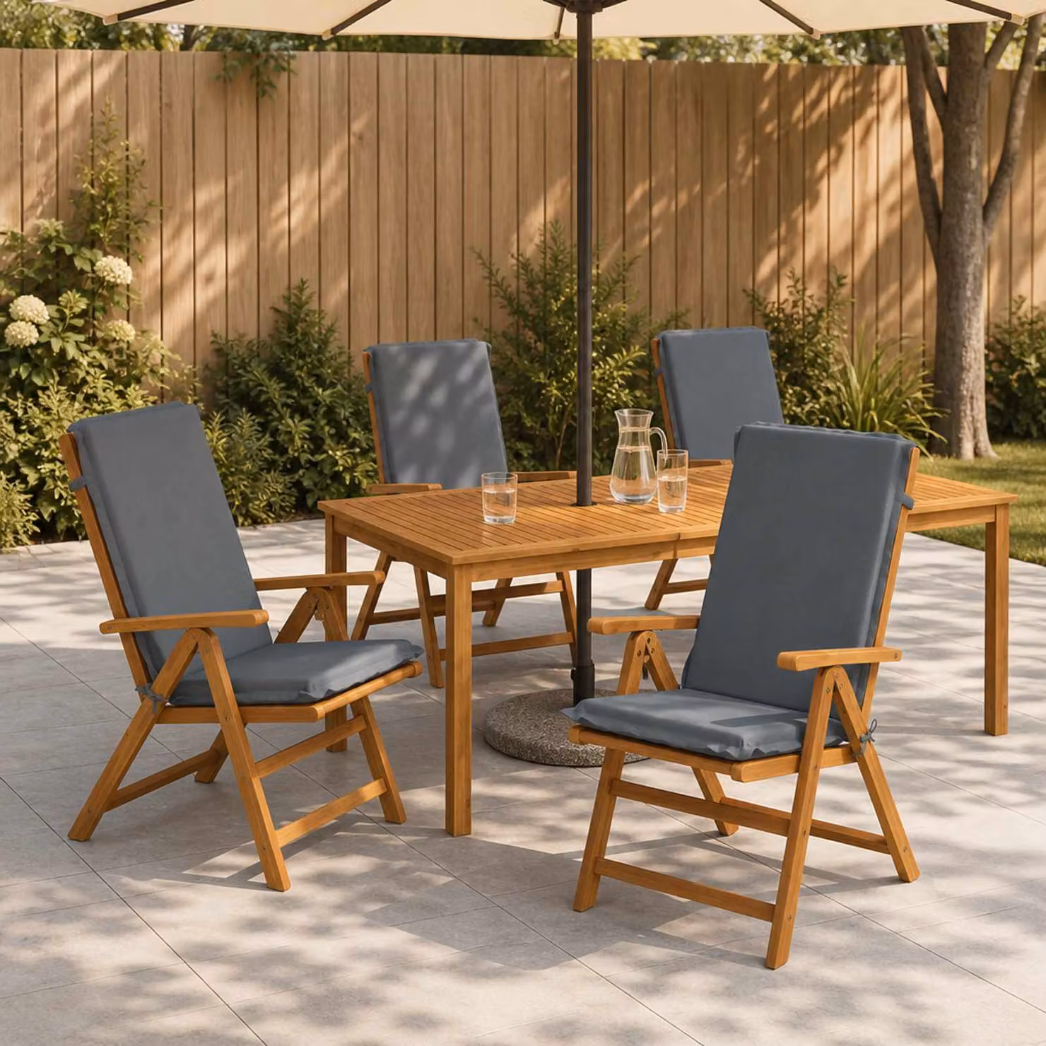 vidaXL Cuscino per sedia a schienale alto GEMERT 6 pz 100% Poliestere