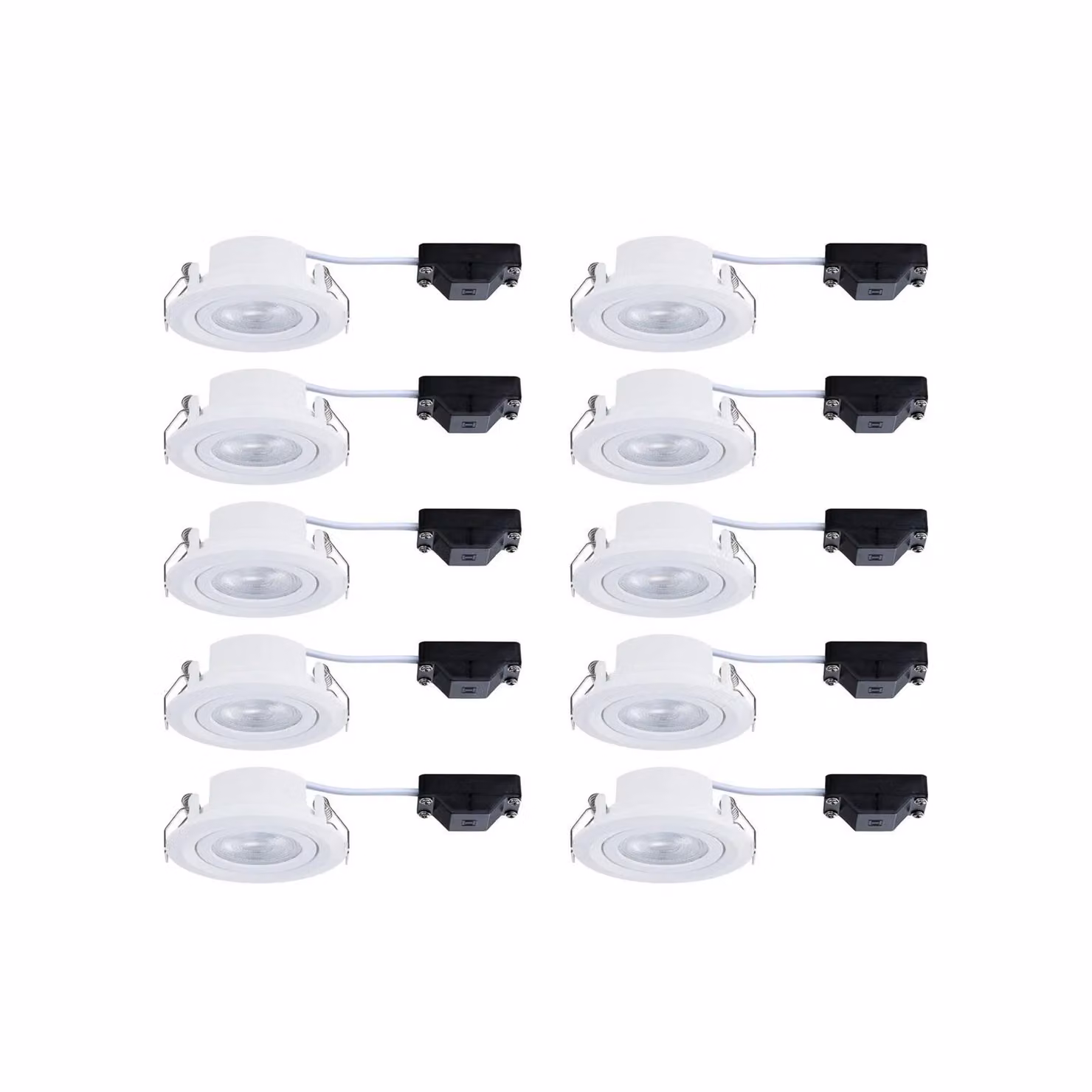 Paulmann Faretto da incasso FIXEDLED bianco 8 cm 830 stepdim inclinabile di 10 FIXEDLED, dimmerabile, Bianco / Opale, Soggiorno / Sala da pranzo, Plastica, Moderno