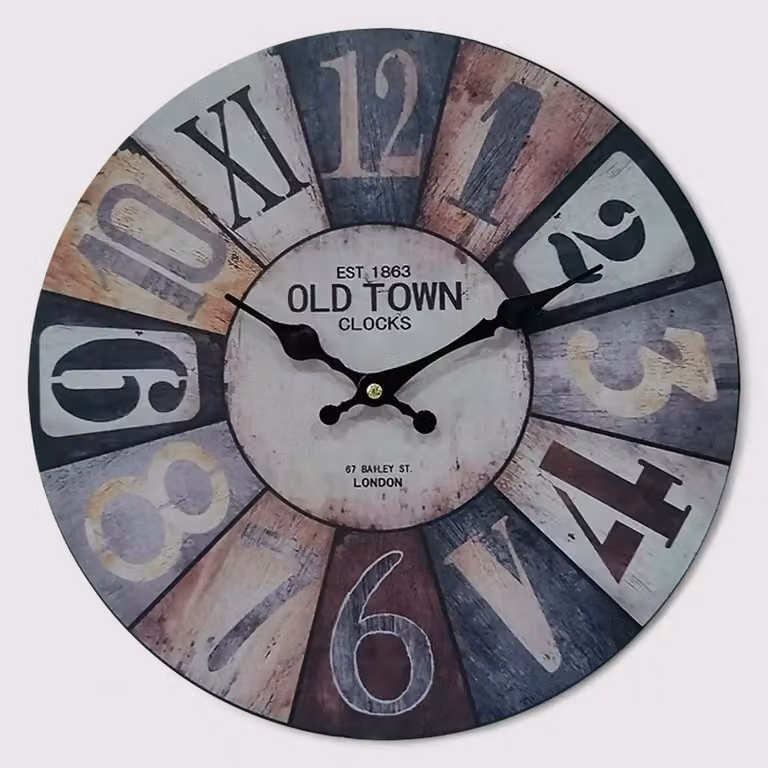 Solanum - Orologio da parete particolare dal design rétro