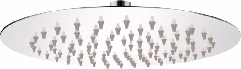 The Living Store Soffione doccia a pioggia in acciaio inox 20 cm rotondo