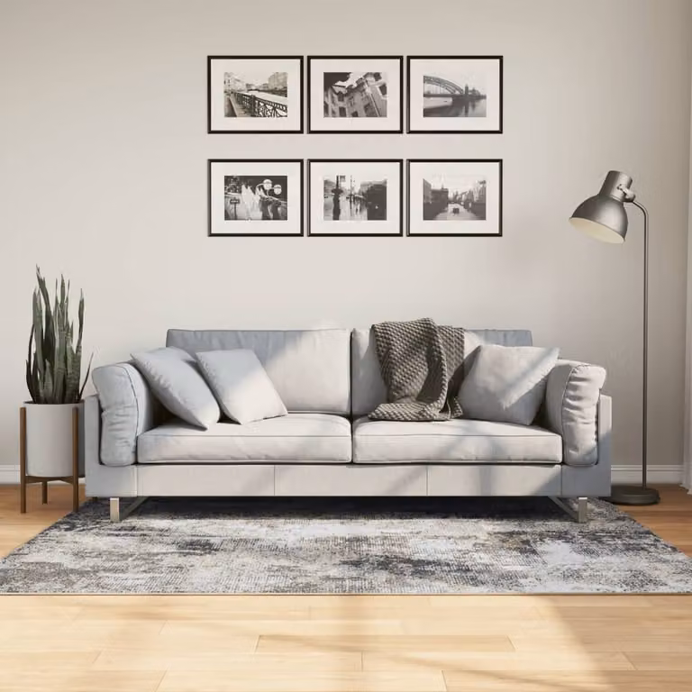 Tappeto lavabile vidaXL con design astratto moderno, multicolore, L: 120 cm x P: 180 cm