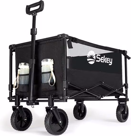 Carrelli da spiaggia Gepanter con elevata capacità di carico, fino a 150 kg, robusti carrelli 4x4 dotati di ruote di grandi dimensioni