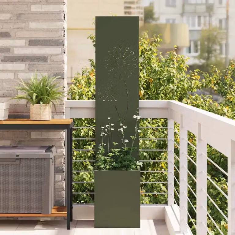 Paravent per privacy in giardino vidaXL Oliver, verde, L/P/H: 32 x 32 x 150 cm