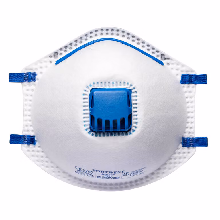 Portwest P201 FFP2 maschera per polveri sottili con valvola Bianco