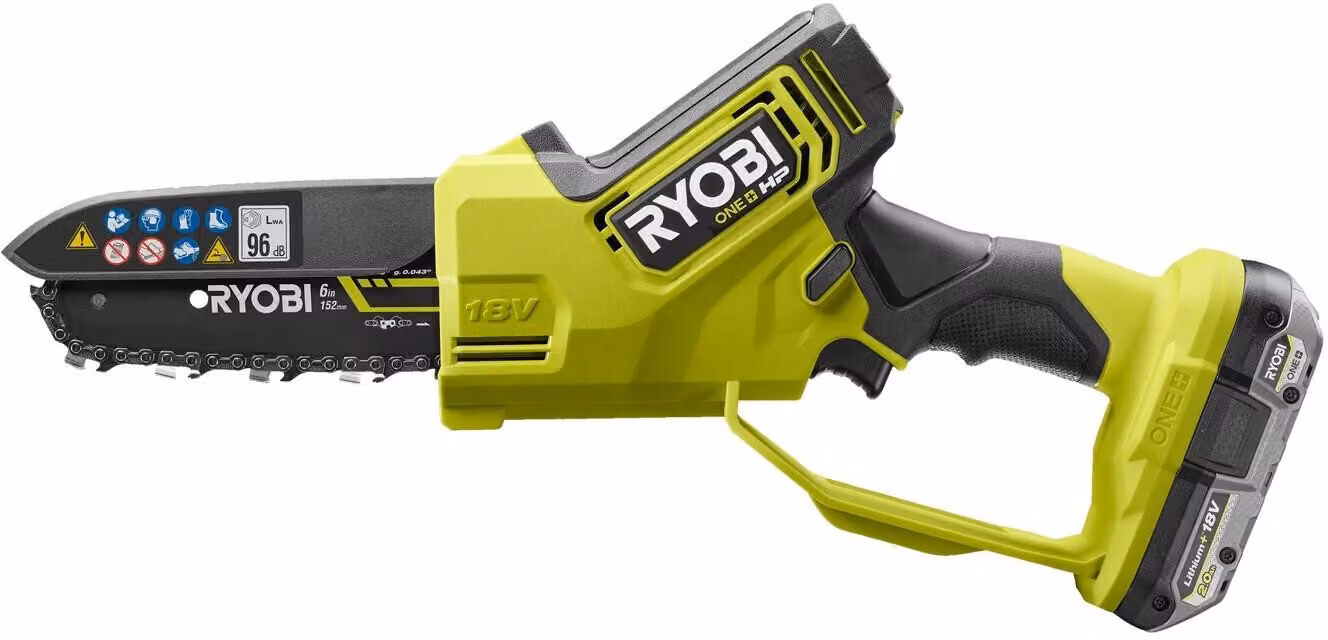 Potatore a batteria RYOBI Ry18psx15a-120 da 18 V, barra guida da 15 cm con batteria