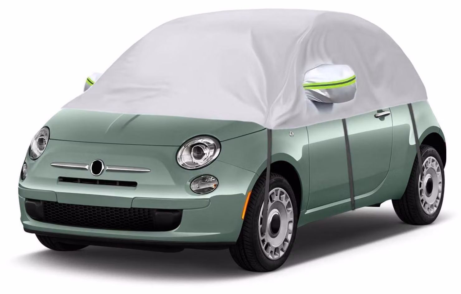 Copertura per auto, adatta a semigara, universale, per auto con portellone inclinato fino a 360 cm, colore argento, resistente alla polvere, alla neve e ai raggi UV