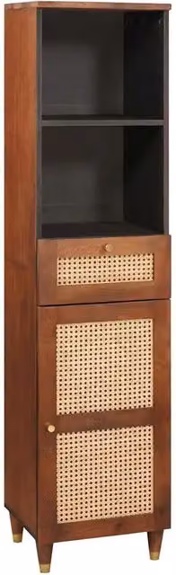 Credenza | Madia | Buffet da pranzo | Armadio da pranzo Marrone 38 x 33,5 x 160 cm Legno di mango massello