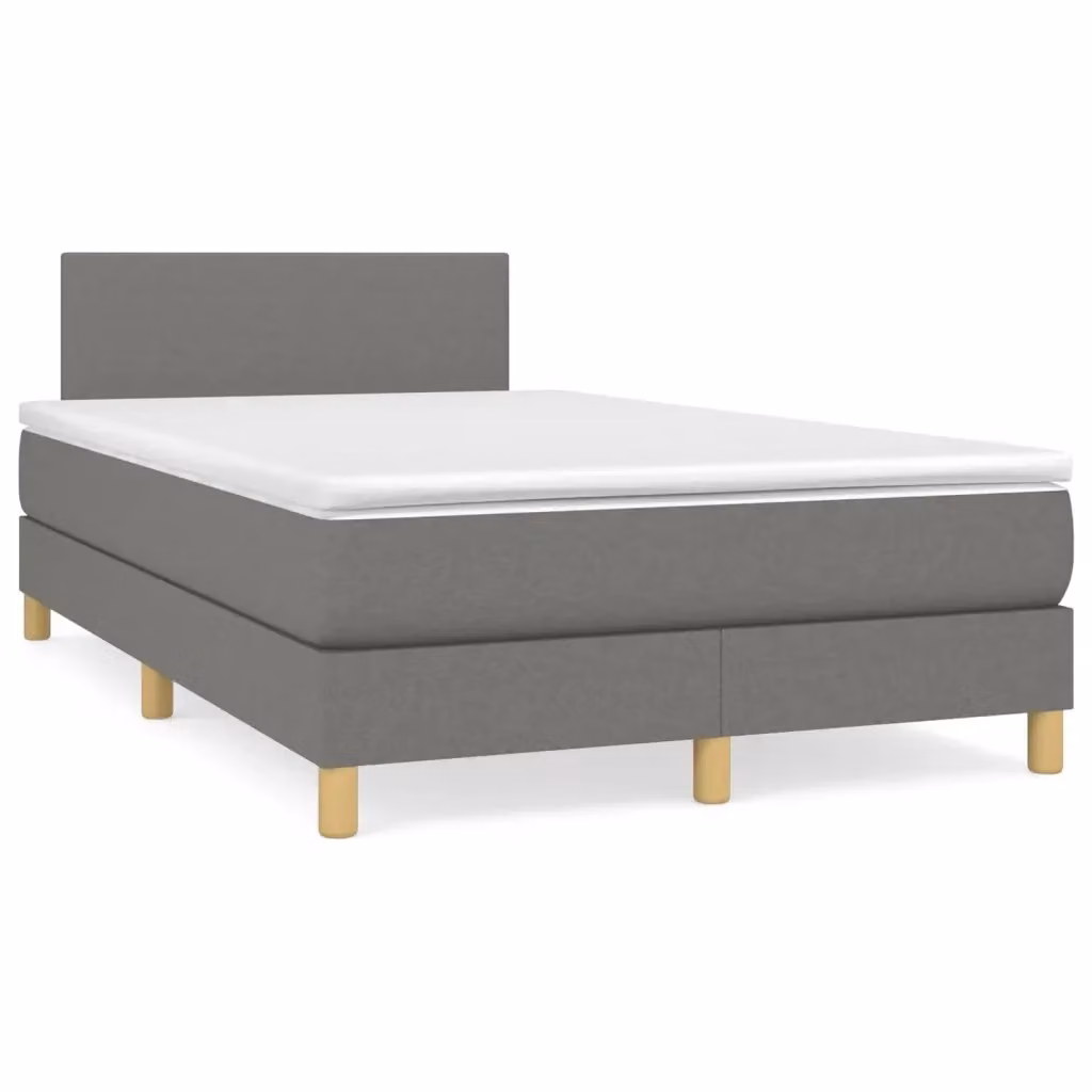 Letto Ibrido con Giroletto a Molle e Materasso vidaXL, Grigio e Bianco, L/P/H: 120 x 200 x 88 cm – 2