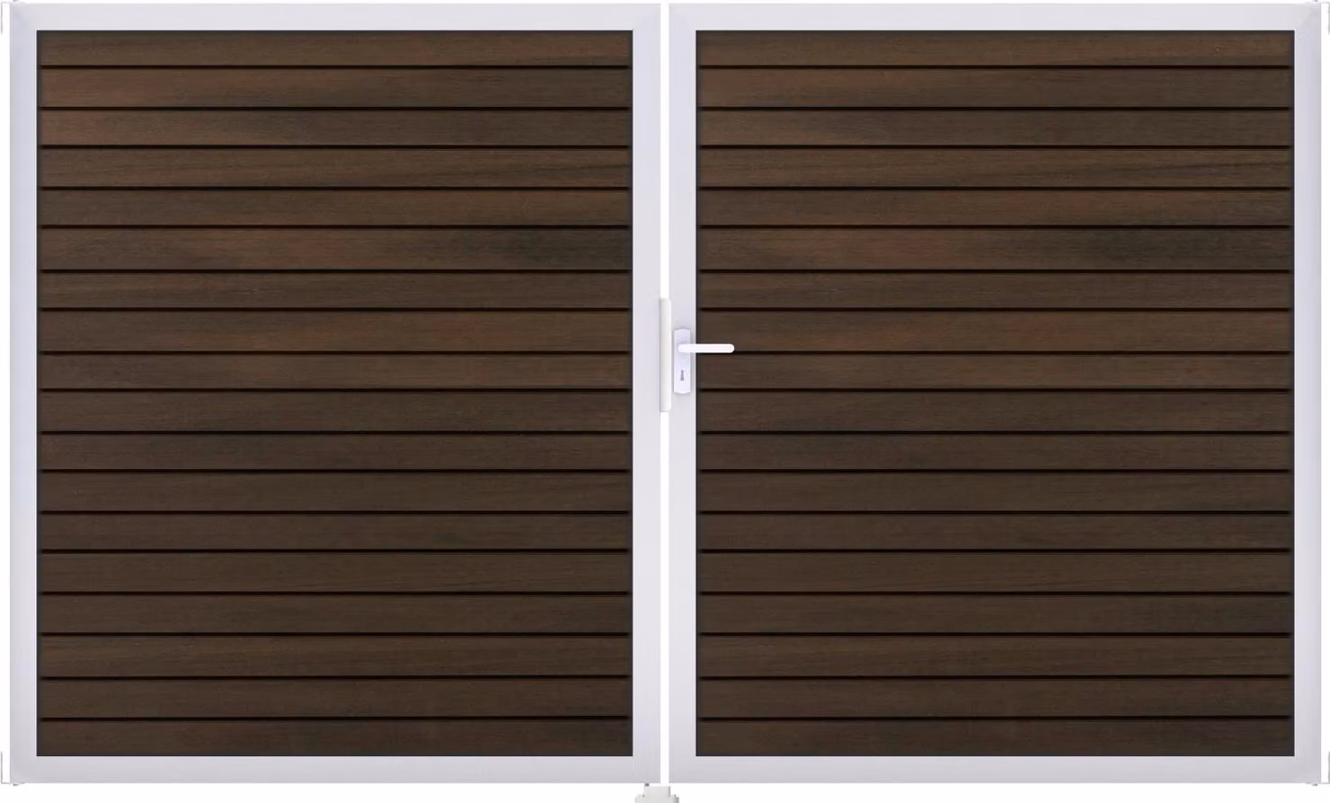 Groja Solid Rhombus Porta doppia universale con telaio in alluminio noce_co_estruso Din Right