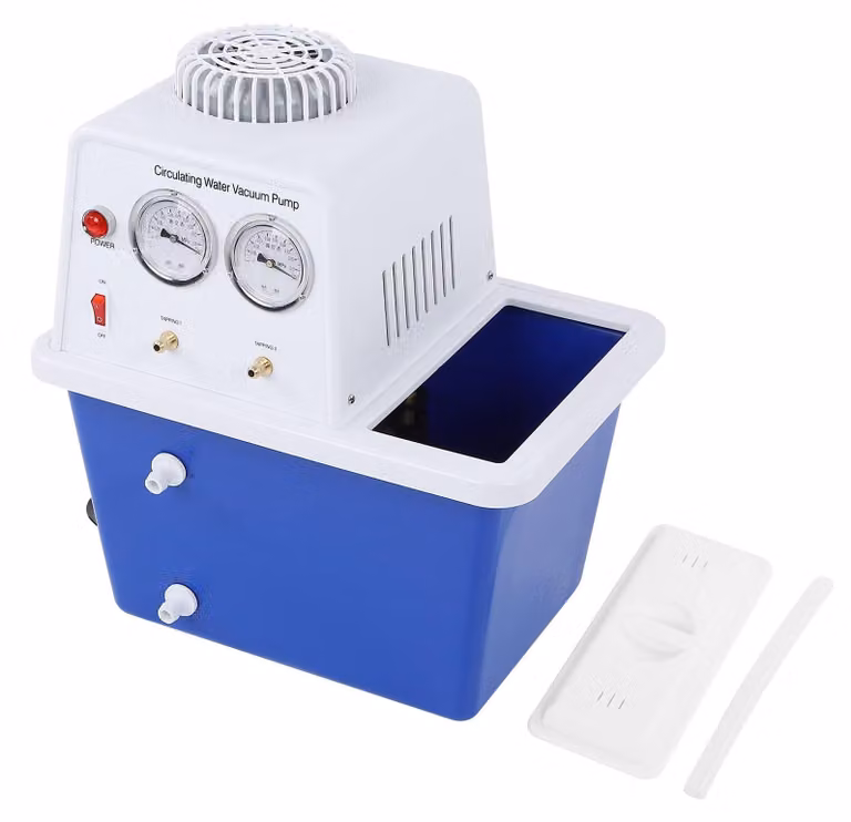 Pompa a vuoto con sistema di raffreddamento a circuito d'acqua, portata di 60 litri al minuto, potenza di 180 W, altezza di aspirazione di 8 metri, tensione di 220 V
