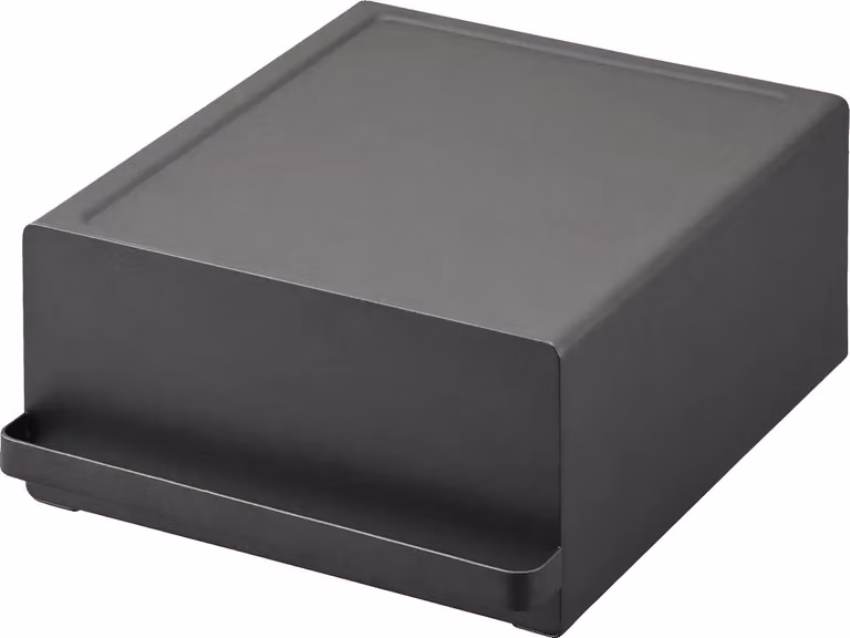 Organizzatore per caffè, grande capacità, cassetto estraibile, nero