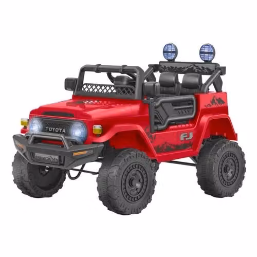 Auto elettrica da guidare Espidko Toyota FJ Cruiser rossa con batteria al litio da 12V e telecomando RC – 2