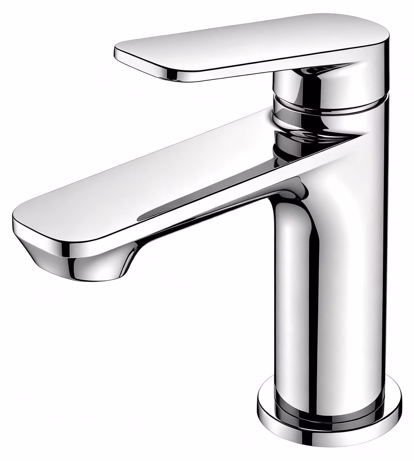 Omgoods - Rubinetto per lavabo - Miscelatore monocomando in ottone - Risparmio idrico - Cromato