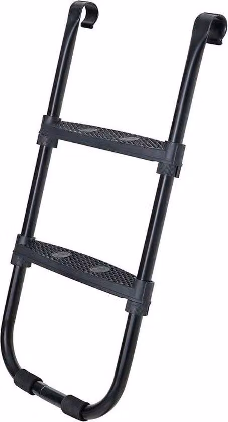 Gradino a molla con soletta antiscivolo - Grip - Gradino in acciaio antiscivolo - Nero - 40,6 x 7,3 cm (L x P)