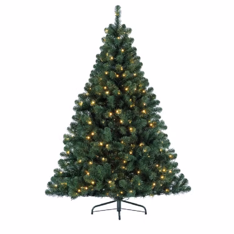 Albero di Natale Kaemingk a LED bianco caldo da 1,8 metri