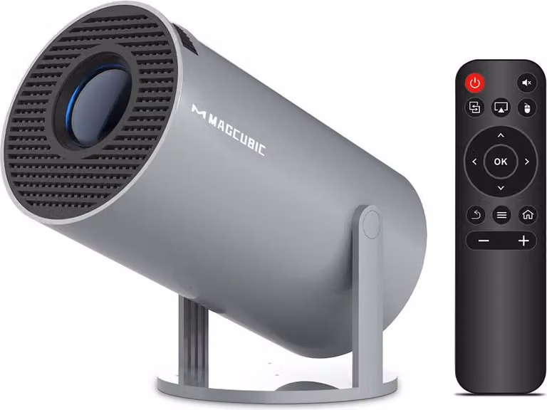 Proiettore, 8000 lumen, compatibile con Android, HY300 Pro - Grigio, spina UE