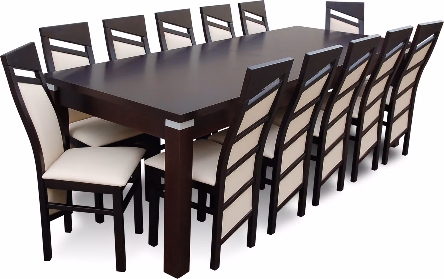 Design Esszimmer Garnitur Stuhl Set Tisch + 12Stühle Essgarnituren Tische Holz