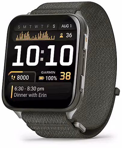 Smartwatch Garmin Venu X1 con Display AMOLED da 2 pollici, GPS, Bluetooth e funzione chiamate, Verde Muschio