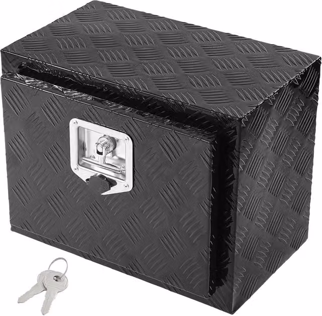 Cassetta porta attrezzi sottoscocca per camion TB17-12B in lega di alluminio 46x32x36cm scatola portaoggetti per pick-up carico 20 kg
