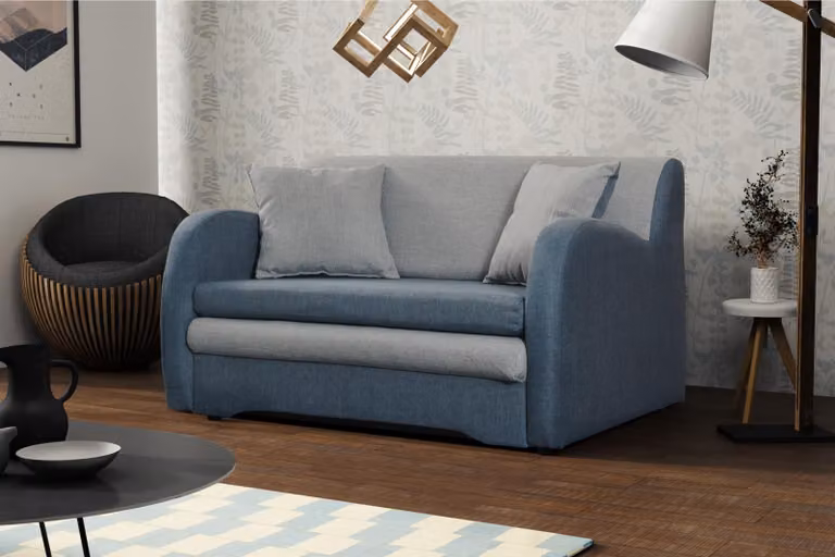 Divano letto relax seduta design divano salotto tessuto divano 2 posti zona giorno